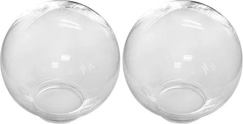 Vista 5 de Beam Lighting - Globo de repuesto acrílico transparente de 6 pulgadas, cubierta para techo, accesorios de pared, postes de lámpara o farolas