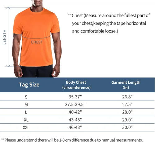 Vista 6 de Zengjo Camisetas atléticas para hombre, secado rápido, gimnasio, entrenamiento, correr, deportes activos, absorben la humedad, camiseta de manga