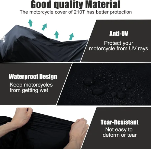 Vista 3 de ACROPIX Funda ligera XL para la mayoría de vestidos completos, color negro, 1 unidad