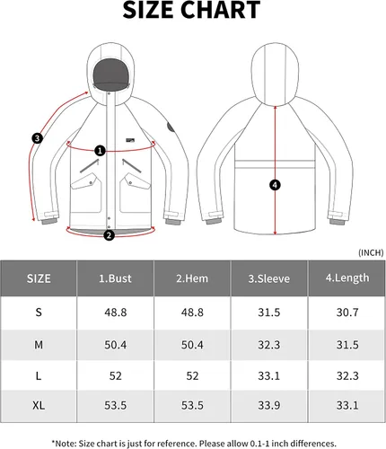 Vista 7 de Actleis Chaqueta de snowboard impermeable para hombre, abrigo de nieve de esquí cálido y resistente al viento con capucha