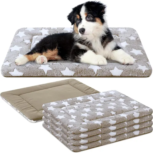 Vista 18 de VitalCozy 4 almohadillas suaves y cálidas para jaula de perro, 20 x 30 x Verde