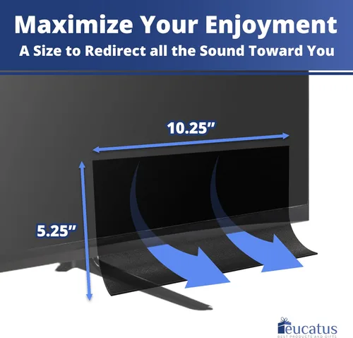 Vista 3 de EUCATUS BEST PRODUCTS & GIFTS Conjunto de Amplificador Pasivo para Altavoz de TV: Redirige el Sonido de Cine en Casa Hacia Ti, No Hacia el Piso.