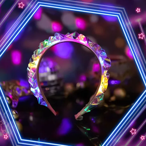 Vista 5 de Tigeen - 4 diademas iluminadas con luces LED para recuerdos de fiesta