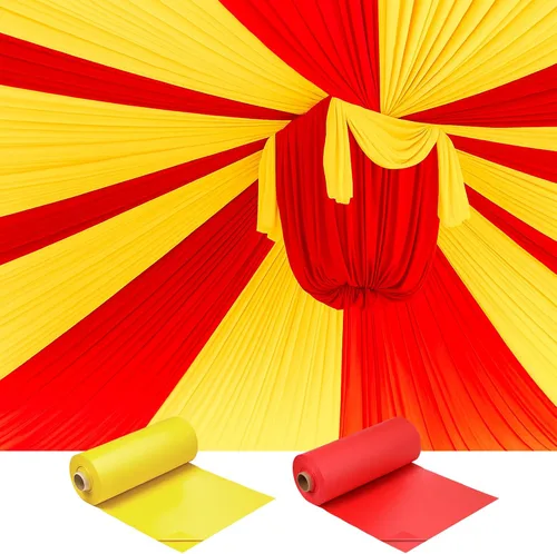 Vista 8 de Moukeren Mantel de circo de 40 x 100 pulgadas, rollo de mantel de carnaval para decoración de cumpleaños, mantel con temática de circo para cortinas