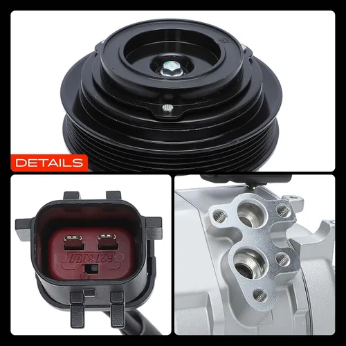 Vista 9 de A-Premium Compresor de A/C con embrague compatible con Chrysler 300 2007-2010, Dodge Charger Challenger 2009-2010, Magnum 2007-2008, 3.5L 4.0L