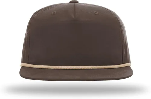 Vista 2 de Richardson 256 Umpqua 5 Panel UPF 50+ Gorras Snapback Premium con Clasificación Cuerda de moca oscuro / caqui