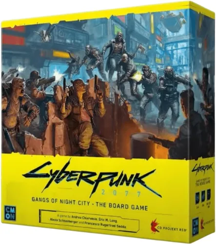 Vista 2 de Cyberpunk 2077: Gangs of Night City Juego de Mesa - ¡Conquista Night City en Este Inmersivo Juego de Estrategia de Ciencia Ficción! Juego