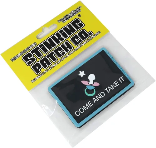 Vista 5 de Come and Take It - Bolsa de pañales para chupete, parche de PVC con gancho y bucle Divertido parche táctico