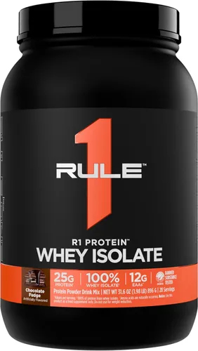 Vista 31 de Rule 1 Proteins R1 Protein Whey Isolate, crema de plátano, 23 porciones