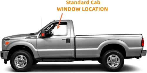 Vista 5 de Vidrio laminado de puerta delantera lateral izquierda de reemplazo para Ford F150 2015-2025 / F250 F350 F450 F550 2017-2022 todo tipo de carrocería