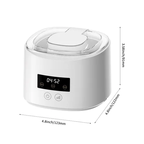 Vista 3 de Limpiador ultrasónico de dentaduras postizas, máquina limpiadora de retenedores para dentaduras, protectores bucales, frenillos, cabezales