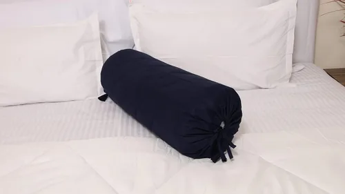 Vista 7 de Saffron HANDICRAFTS - Funda de almohada de algodón, con cierre de cuerda, fácil de quitar, lavable, 8 pulgadas de diámetro, 24 pulgadas de largo