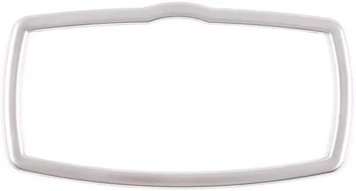 Vista 4 de YIWANG Cubierta de acero inoxidable para el interior del interruptor de los faros delanteros del automóvil para BMW X5 E70 X6 E71 2008-2013