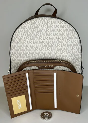 Vista 2 de MICHAEL Michael Kors Jaycee - Mochila grande con bolsillo con cremallera y gancho grande para cartera triple
