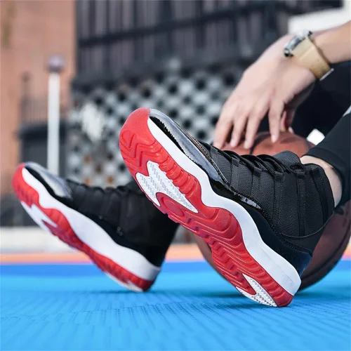 Vista 6 de Zapatos de baloncesto para hombre, zapatos casuales, zapatos deportivos, zapatos cruzados, zapatos casuales para caminar