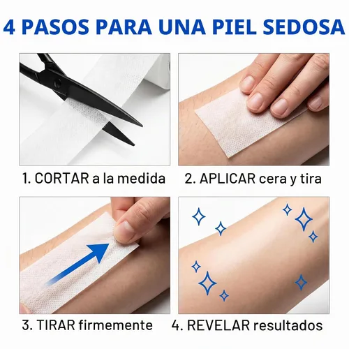 Vista 5 de Huini, Rollo de 100 yardas de papel para depilación con cera