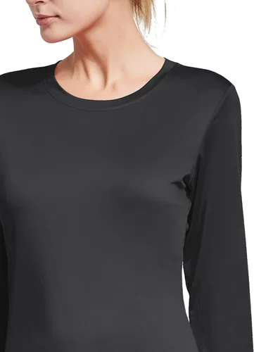 Vista 3 de BALEAF Women's Long Sleeve Running Shirts Workout Tops Athletic Active Quick Dry Soft Lightweight