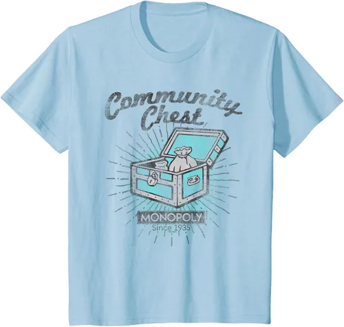Vista 6 de Monopoly Camiseta Community Chest, gris, S Gris Oscuro