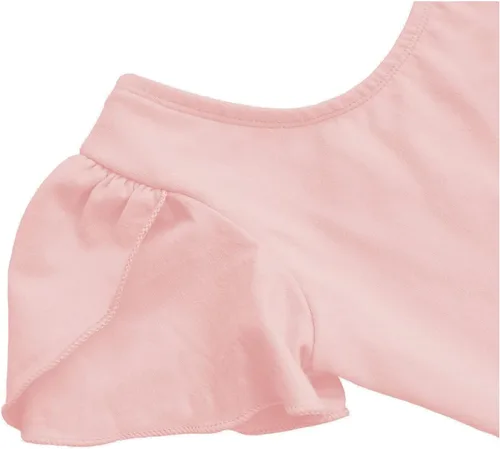 Vista 5 de Dancina Leotardo con falda tutú para niñas, vestido de ballet de algodón con forro frontal