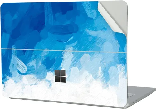 Vista 3 de Calcomanía protectora ultradelgada para Microsoft Surface Laptop Studio 2 2023, fácil aplicación, antiarañazos, sin residuos [pintura azul]