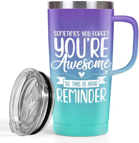 Vista 9 de SANDJEST Mejor Taza para Tía Taza de Tía con Asa 20oz Acero Inoxidable Taza de Café Aislada para Viaje Regalos para Tías de Sobrina Sobrino Regalo
