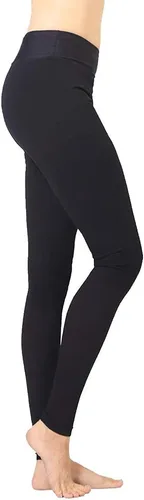 Vista 4 de Terramed Just Think Comfort Leggings de microfibra de compresión graduada sin pies extra firmes para mujer (20-30 mmHg) con control superior