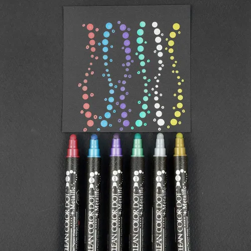 Vista 9 de Kuretake TC-8100/6V ZIG Clean Color Dot Metálico 6