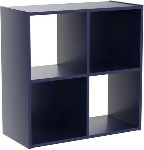 Vista 4 de Kings Brand Furniture - Estantería infantil de 4 cubos, organizador de almacenamiento de juguetes para niños, para sala de juegos, dormitorio