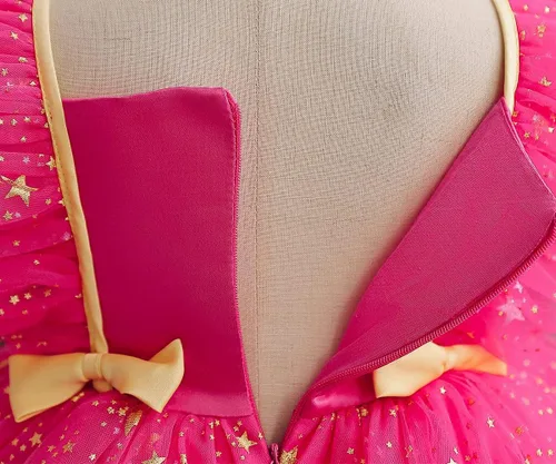 Vista 4 de HNXDYY Vestido para niña pequeña, vestido de fiesta de cumpleaños de princesa para bebé