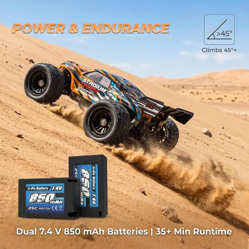 Vista 11 de HAIBOXING 1:18 coche de control remoto, 36KPH 4WD Fast RC Car para adultos