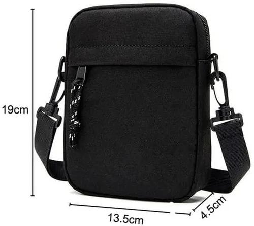 Vista 6 de Bolso bandolera pequeño para hombre, mini bolso cruzado para mujer, bolso de viaje para pasaporte, bolso de mensajero para actividades diarias