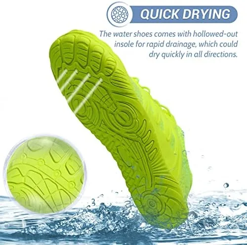 Vista 3 de Zapatos de agua para hombre zapatos de natación de secado rápido para hombres y mujeres, zapatos antideslizantes para playa, senderismo, buceo