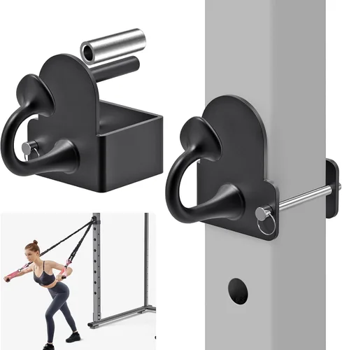 Vista 19 de Nordic Hamstring Curl Attachment, Dip Bar, Belt Squat & Safety Spotter Arms for 2"x2" & 3"x3" Power Racks, Home Gym Strength Training Accessories