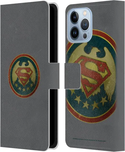 Vista 157 de Head Case Designs Funda de piel con licencia oficial de Superman DC Comics con logotipos negros y rojos compatible con Apple iPhone 11