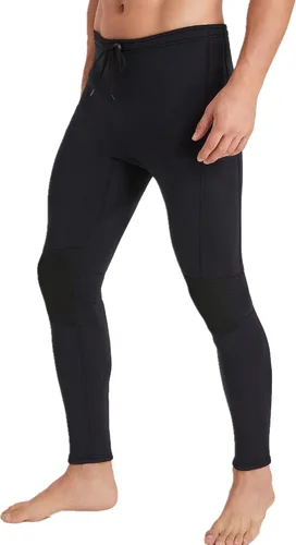 Vista 7 de Pantalones de neopreno para hombre y mujer, 1.5mm/3mm, pantalones largos de neopreno para mantener el calor, pantalones de buceo para surf, kayak