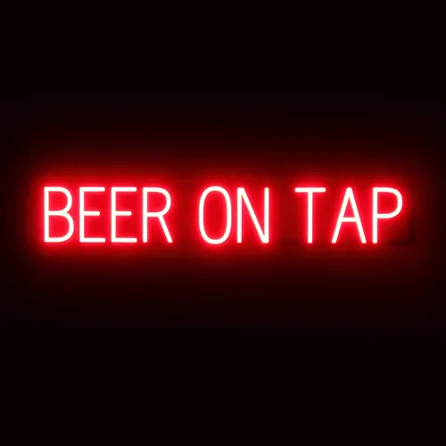 Vista 50 de SpellBrite Letrero de cerveza fría Letrero relacionado con la cerveza con aspecto de neón, fuente de luz LED verde 16.8 x 15.0 pulgadas