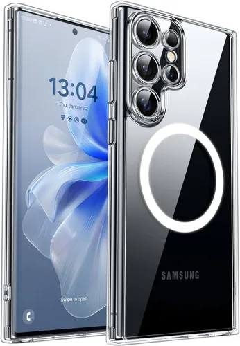 Vista 42 de CANSHN Funda diseñada para Samsung Galaxy A16-5G [protección completa de la cámara] [compatible con Magsafe] funda protectora trasera translúcida