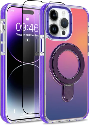 Vista 167 de Funda magnética para Google Pixel 10 Pro XL [compatible con Magsafe] [bonito diseño fluorescente de moda] a prueba de golpes, delgada, translúcida