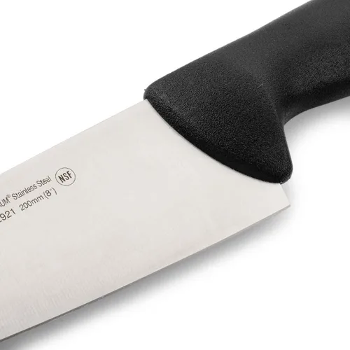 Vista 4 de Arcos Cuchillo de chef serie 2900 – Hoja de acero inoxidable de nitro, mango negro de polipropileno, plata, sistema de identificación