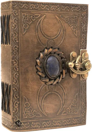 Vista 2 de Leather Journals - Cuaderno de bocetos para hombres y mujeres, diario genuino para escribir, 240 páginas, cuaderno de 5 x 7 pulgadas, cuaderno