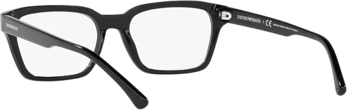 Vista 6 de Emporio Armani EA3192 - Lentes de sol rectangulares para hombre, color negro brillantelente demo, 2.087in, Negro brillantelente de demostración