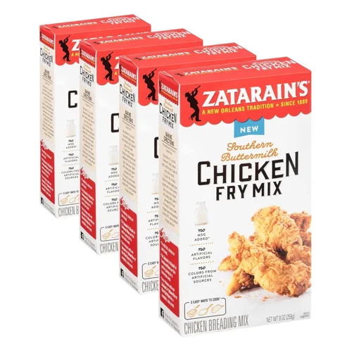 Vista 9 de Zatarain's Mezcla para freír pollo con suero de mantequilla sureño, 9 oz