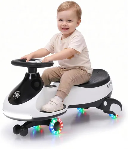 Vista 12 de GarveeLife 12V Electric Wiggle Car with Pedal for Kids, Black