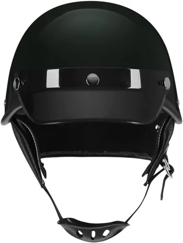 Vista 2 de Motorcycle Retro Half Helmet Bicycle Scooter Moped Jet Motorbike Helmet DOT Certified