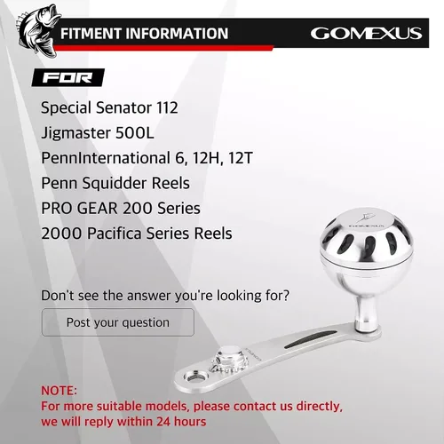 Vista 6 de GOMEXUS Power Handle for Penn Special Senator 113H 4/0 Reel Power Handle (Not for 112H/114H)