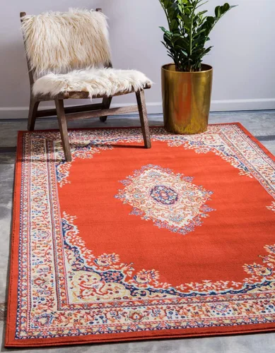 Vista 18 de Unique Loom - Alfombra de área estilo persa tradicional de la colección Reza, de 2 pies 2 pulgadas x 3 pies, colores negro y beige