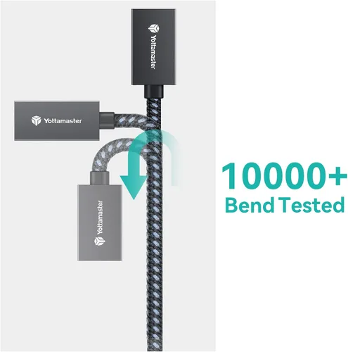 Vista 4 de Yottamaster Cable adaptador USB-C macho a USB-A hembra OTG - 10Gbps para teléfono, laptop, tableta e interruptor - 3.3 ft/3.3 pies