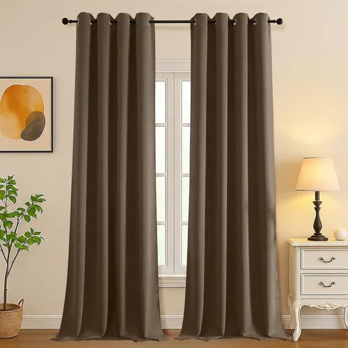 Vista 15 de Simplebrand Juego de 2 paneles de cenefa aguamarina para ventana de cocina de 14 pulgadas de largo, cortinas de oscurecimiento de habitación