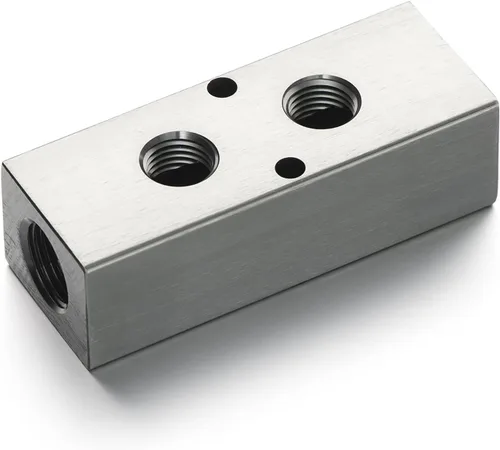 Vista 4 de Kit de salida de pared de aire comprimido para kit de línea de aire de 1/2 pulgada, accesorios de tubería de aire recta NPT de 1/2 "x 3/8", bloque