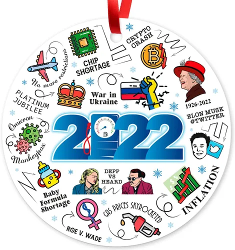 Vista 9 de Soul Décor - Adornos de Navidad 2020, gran adorno redondo de metal de 3.75 pulgadas para 2021, bolsa de terciopelo de Sigo Signs incluida
